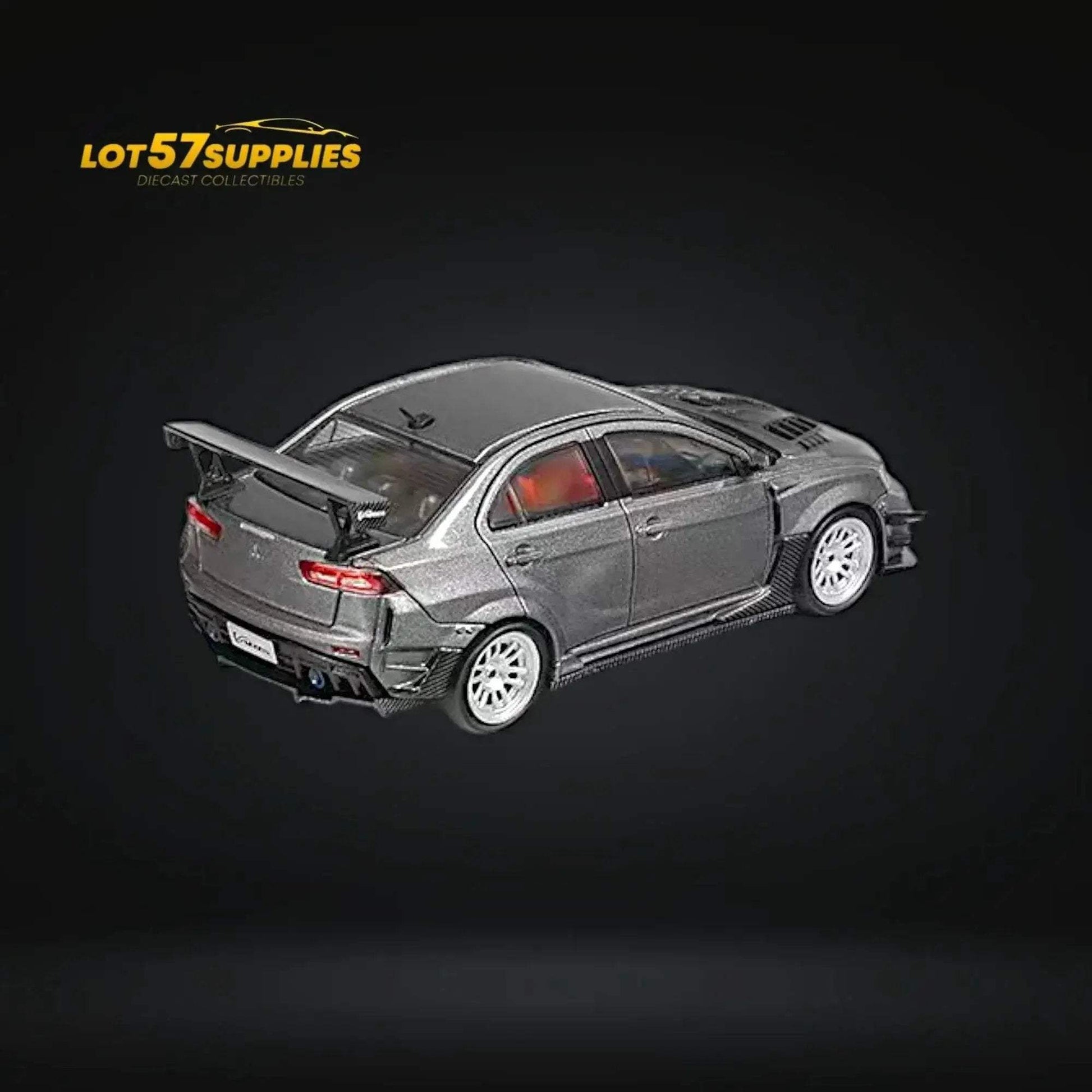 CM Model Mitsubishi Lancer Evolution X Varis Wide Body Gray 1:64 CM64-EVOX-03 - ToylandEU