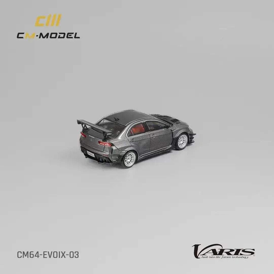 CM Model Mitsubishi Lancer Evolution X Varis Wide Body Gray 1:64 CM64-EVOX-03 - ToylandEU
