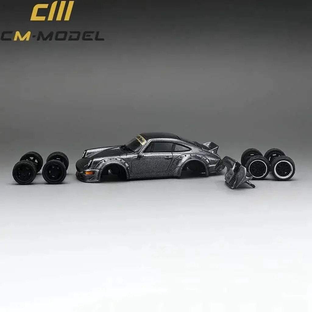 CM Model Porsche 964 Widebody Metallic Gray 1:64 - ToylandEU