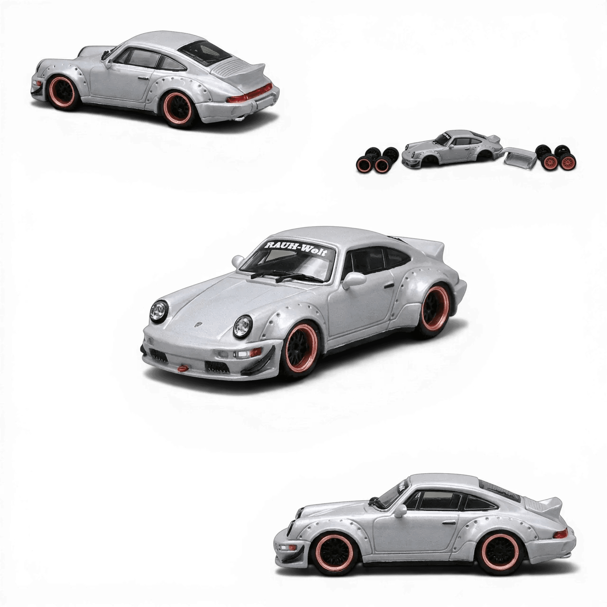 CM Model Porsche 964 Widebody Nero Gray 1:64 - ToylandEU