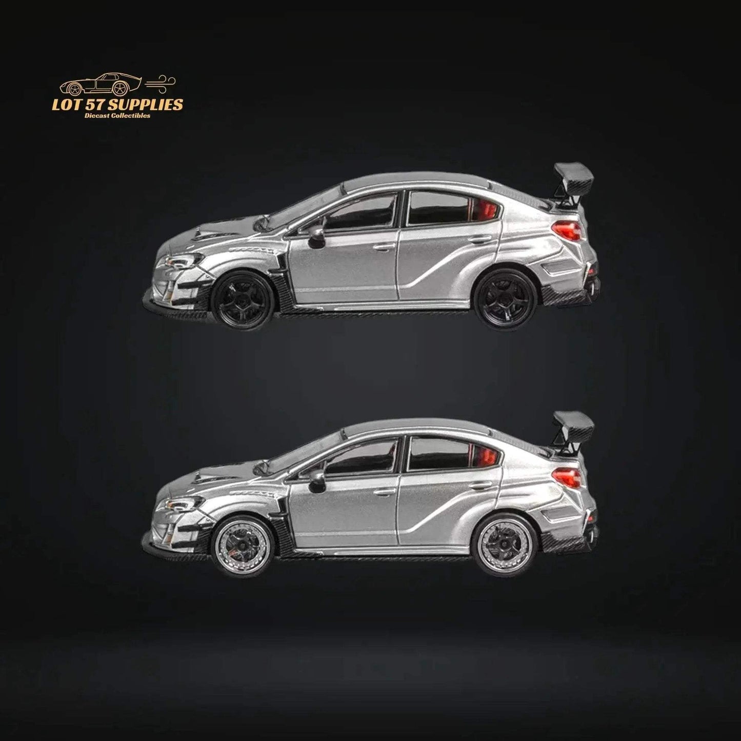 CM Model Subaru WRX STI Varis Widebody in Silver 1:64 CM64-STI-04 - ToylandEU