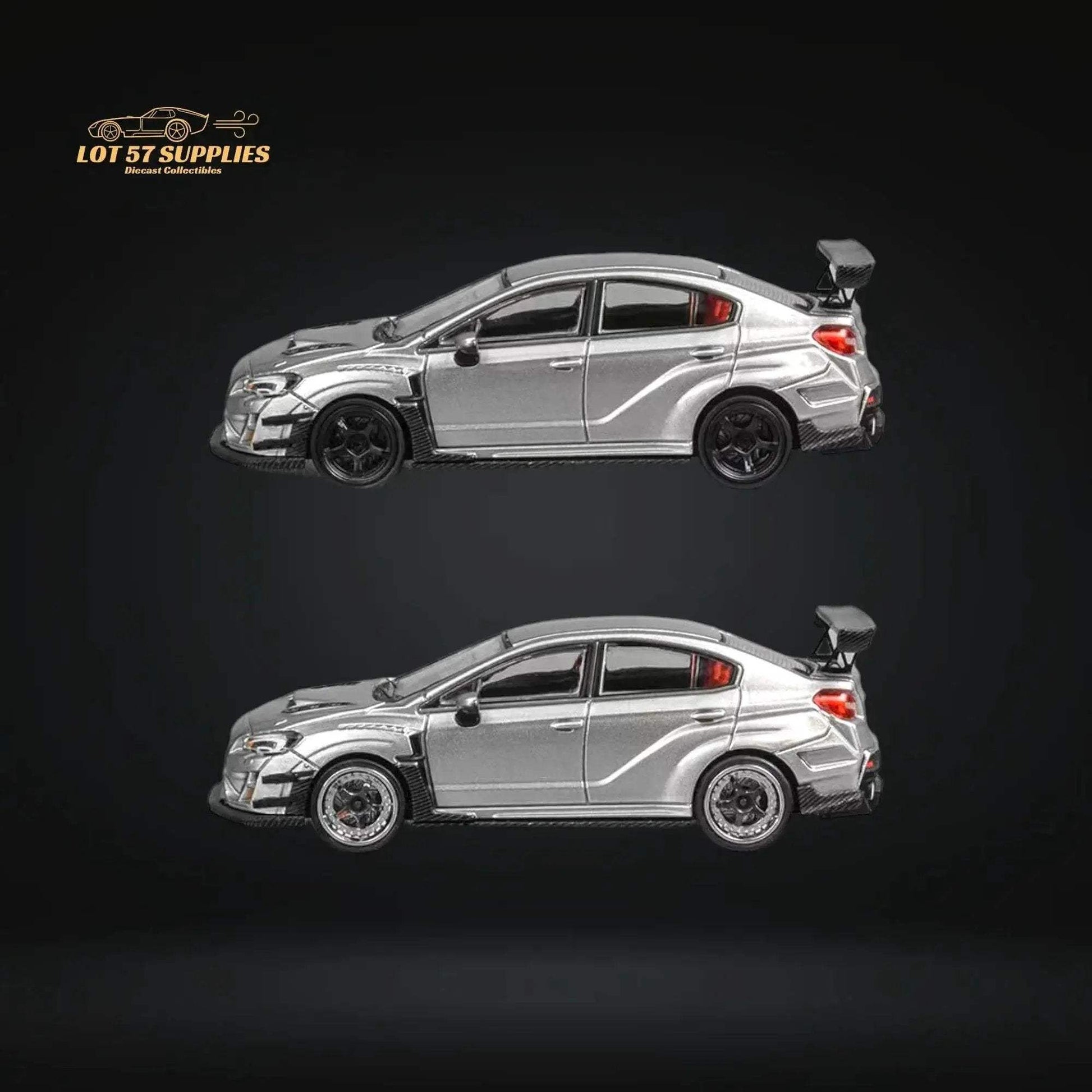 CM Model Subaru WRX STI Varis Widebody in Silver 1:64 CM64-STI-04 - ToylandEU