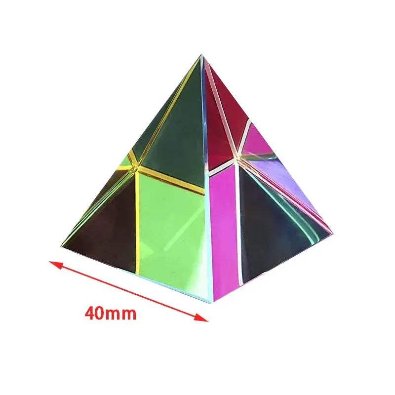 CMY Prism Cube 40mm Acrylic Colorful Light Photography Desk Toy - ToylandEU