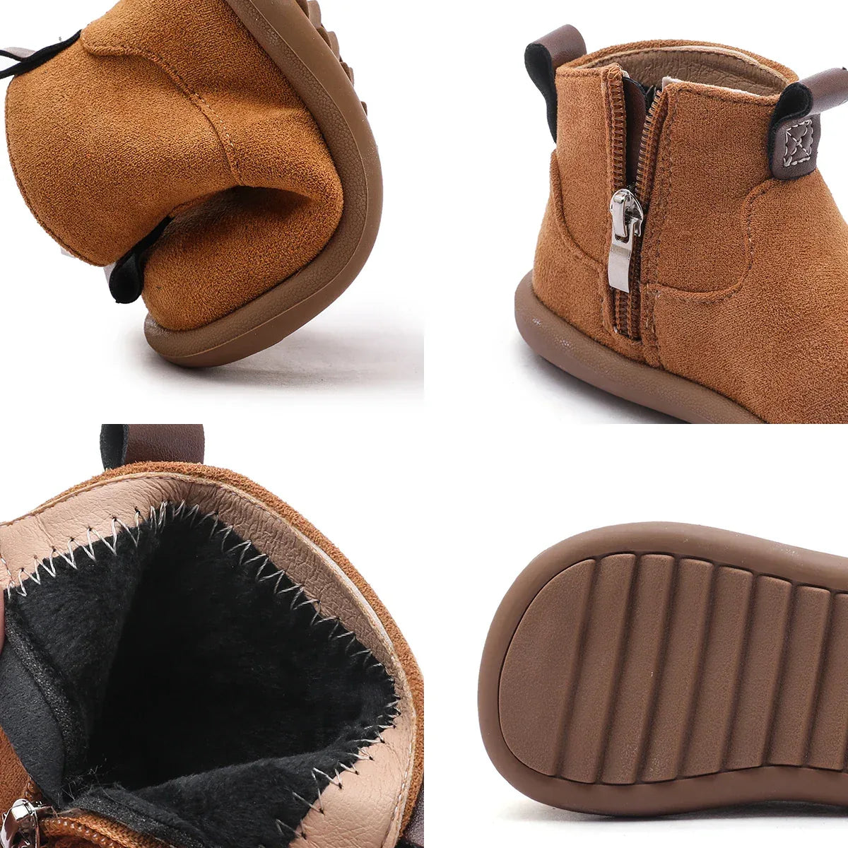 CN Shanghai Toddler Winter Boots Non Slip Zip Up For Ages 1 To 3 - ToylandEU