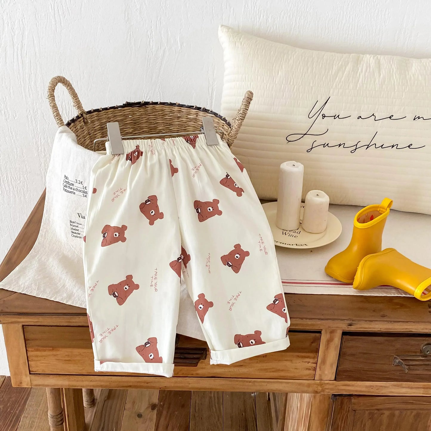 CN Zhejiang Choice Kids Plaid Pants With Elastic Waist For Unisex Casual Wear - ToylandEU