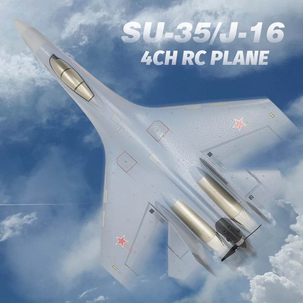 COOLBANK 4CH Brushless Motor Su-35/J-16 Rc Fighter Aircraft Model - ToylandEU