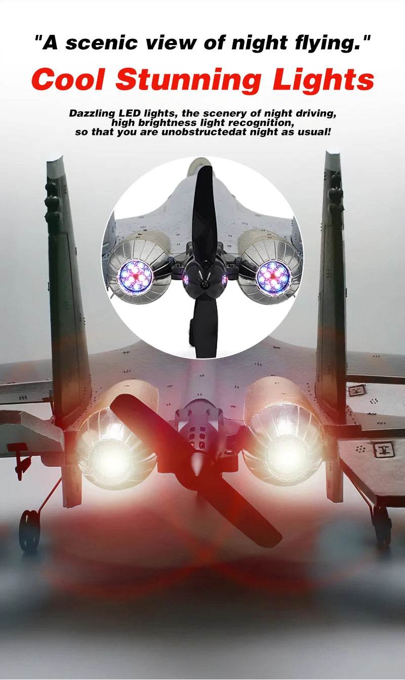 COOLBANK 4CH Brushless Motor Su-35/J-16 Rc Fighter Aircraft Model - ToylandEU