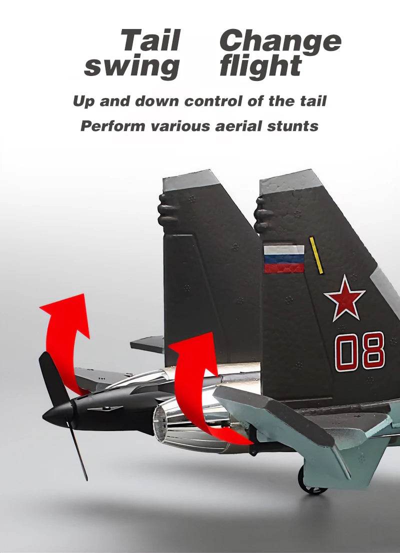 COOLBANK 4CH Brushless Motor Su-35/J-16 Rc Fighter Aircraft Model - ToylandEU