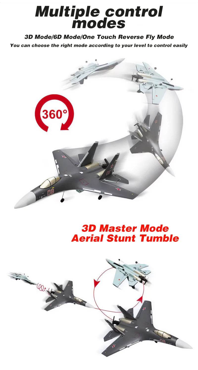 COOLBANK 4CH Brushless Motor Su-35/J-16 Rc Fighter Aircraft Model - ToylandEU