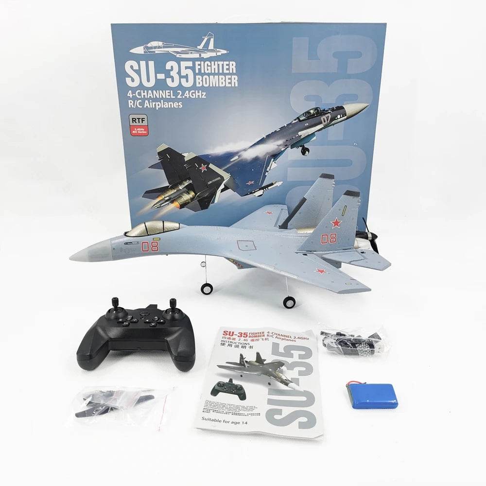 COOLBANK 4CH Brushless Motor Su-35/J-16 Rc Fighter Aircraft Model - ToylandEU