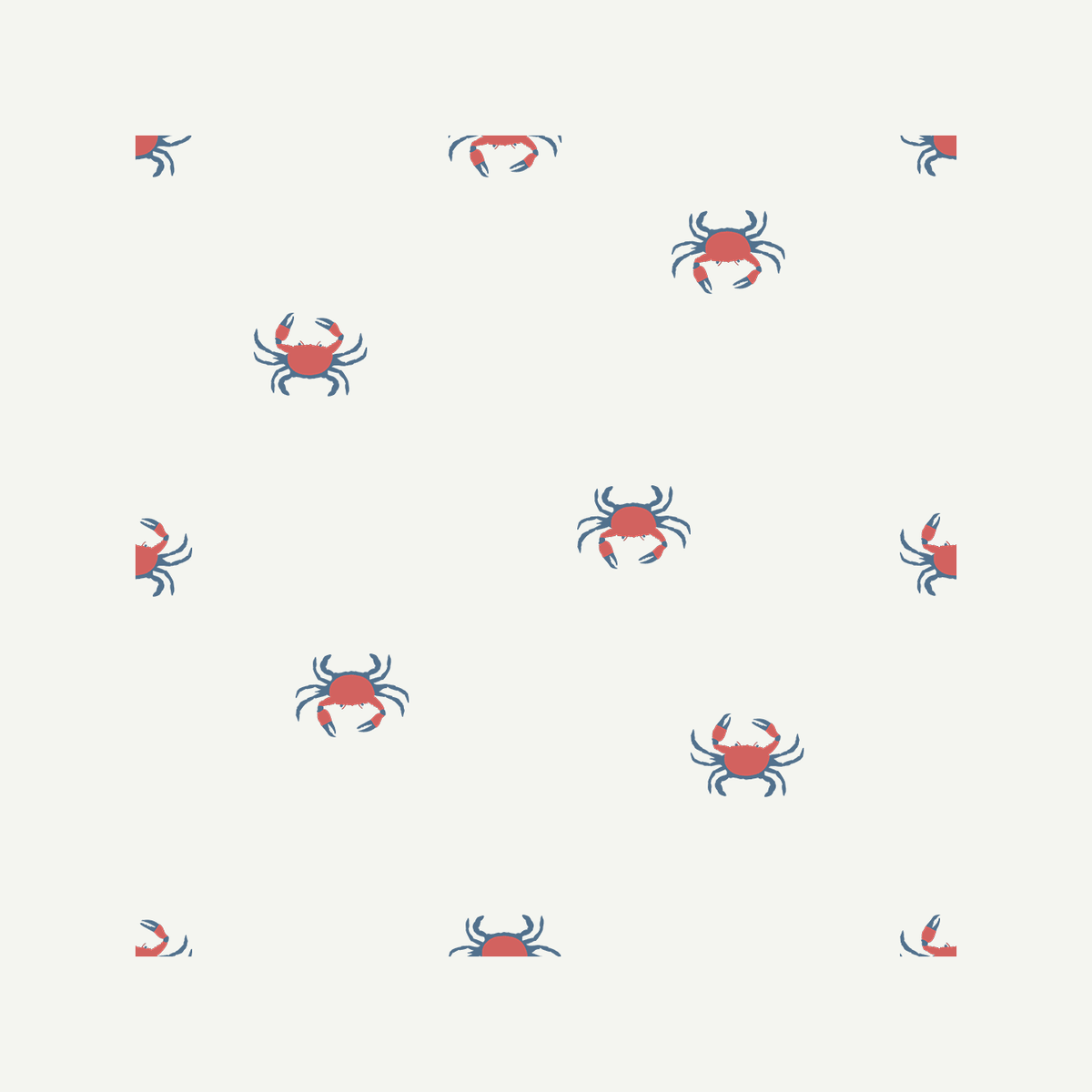 Toddler Organic Tee | Crab All Over Print | Soft Short Sleeve | Unisex Kids