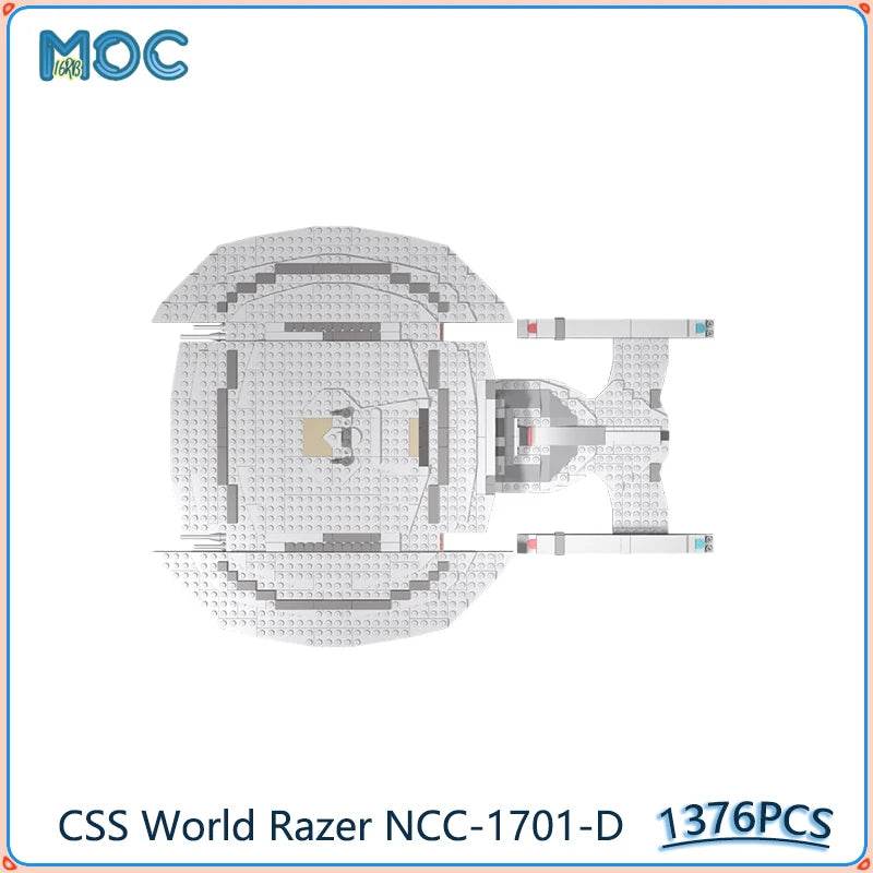 CSS World Razer NCC-1701-D Warship MOC Building Blocks 1376PCS Building Bricks MOC - ToylandEU