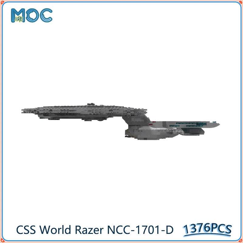 CSS World Razer NCC-1701-D Warship MOC Building Blocks 1376PCS Building Bricks MOC - ToylandEU