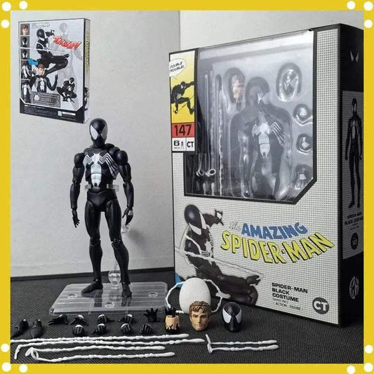  CT 1/12 The Amazing Spider-Man MAFEX 147 Black Suit Figure -  ToylandEU™