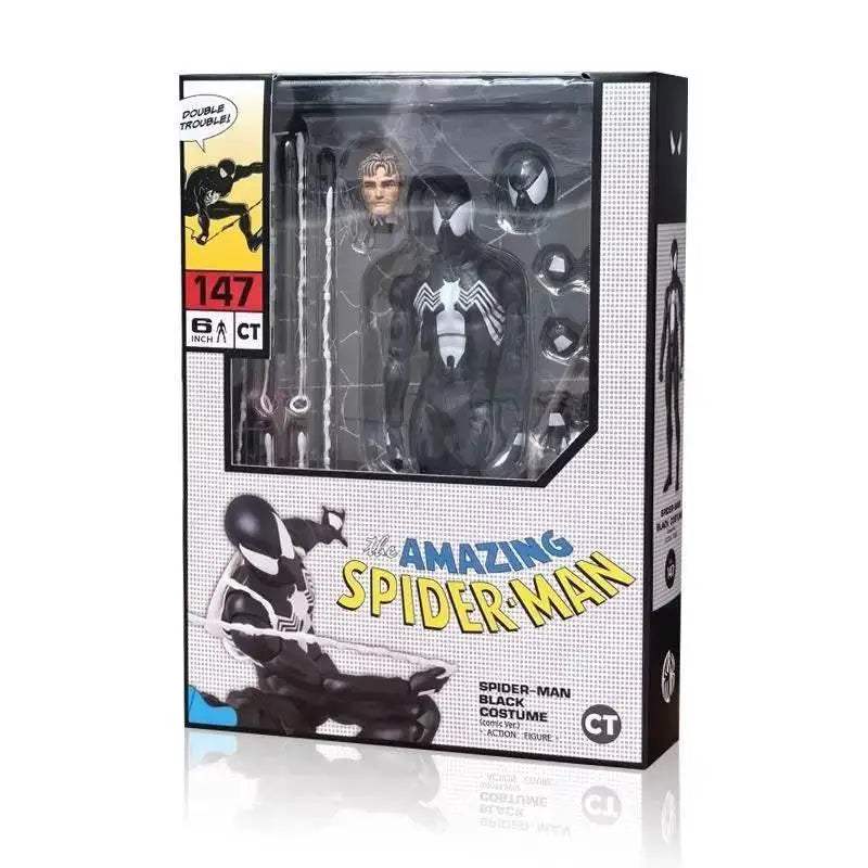  CT 1/12 The Amazing Spider-Man MAFEX 147 Black Suit Figure -  ToylandEU™