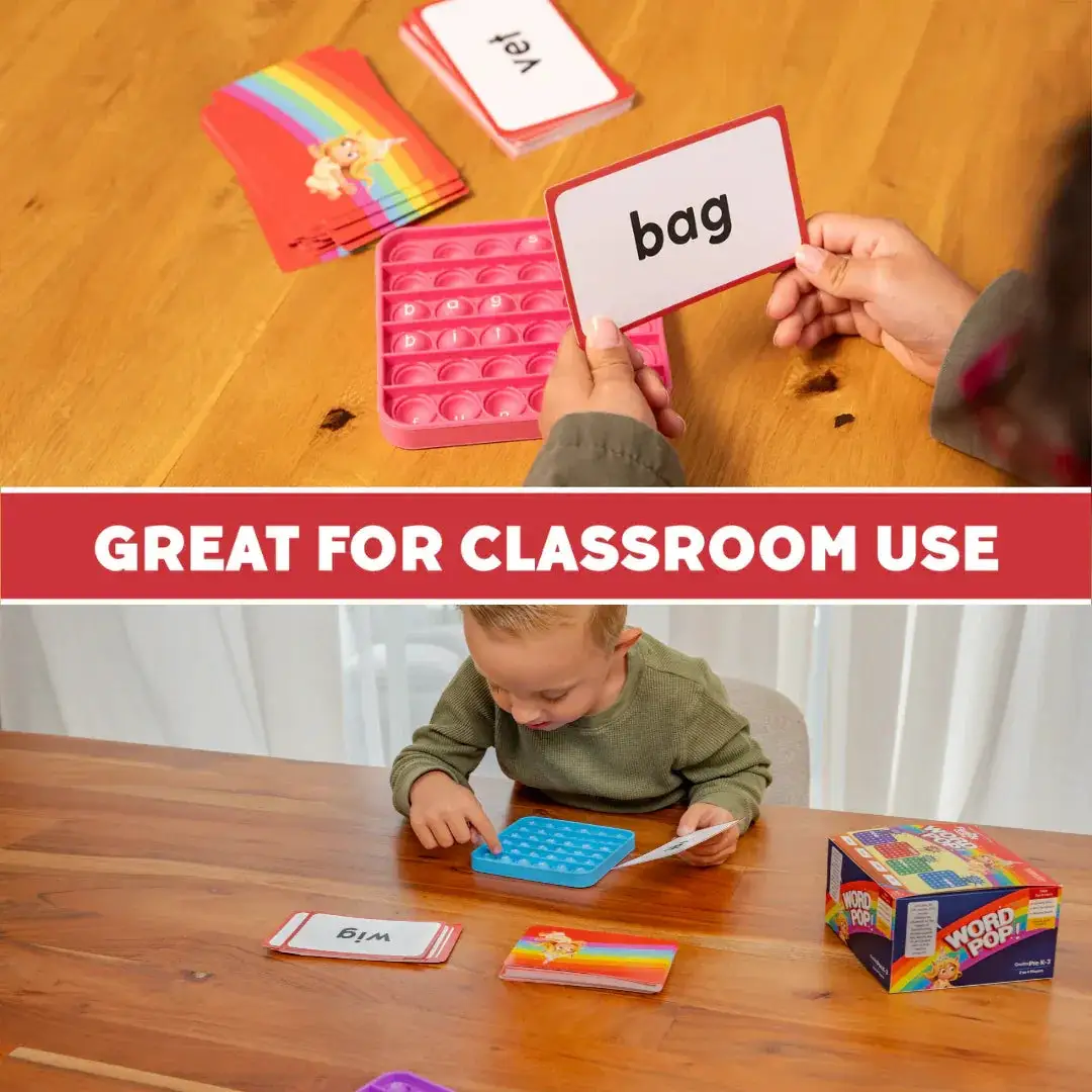 CVC Word Fidget Mats For Reading Practice With Word Pop - The Fidget Games