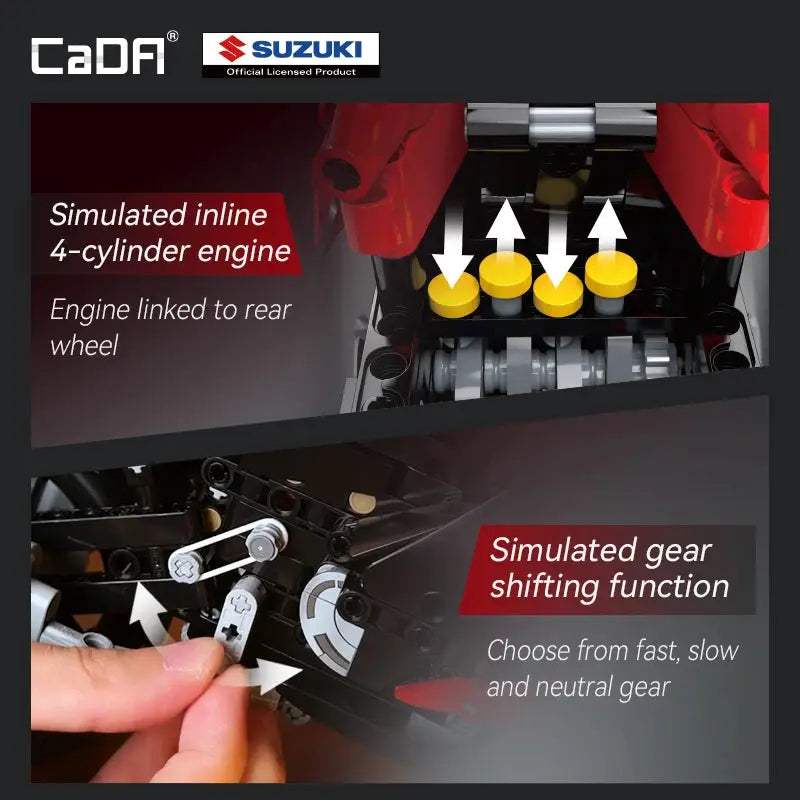  CaDA 1:6 Suzuki Hayabusa Lego Compatible Set 25th -  ToylandEU™