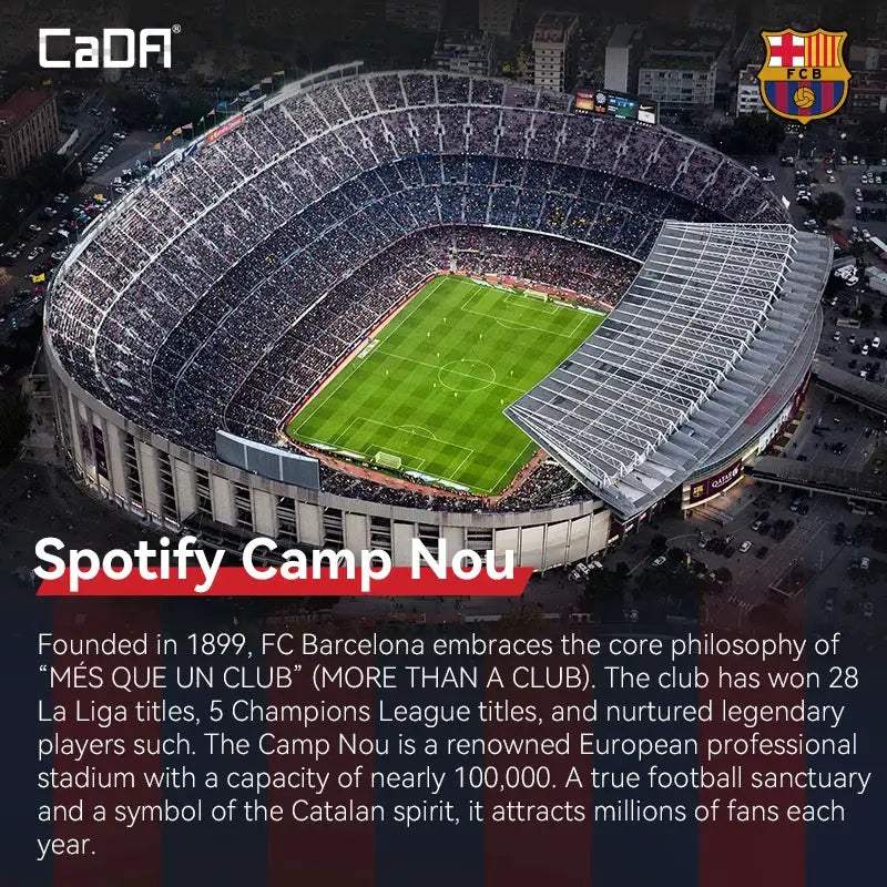  CaDA Camp Nou Stadium Building Block Set 728 Pieces -  ToylandEU™