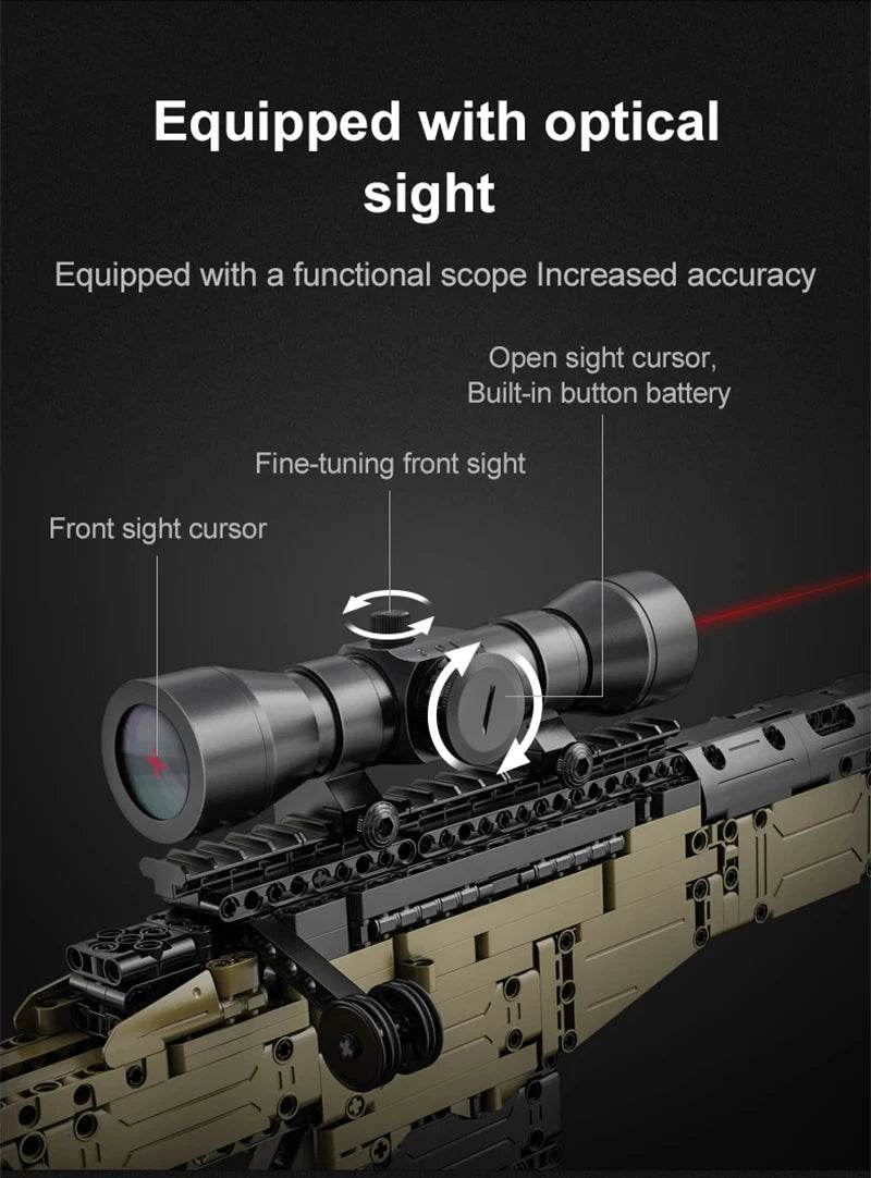 Cada 979Pcs City Police Military Sniper Rifle Building Blocks - ToylandEU