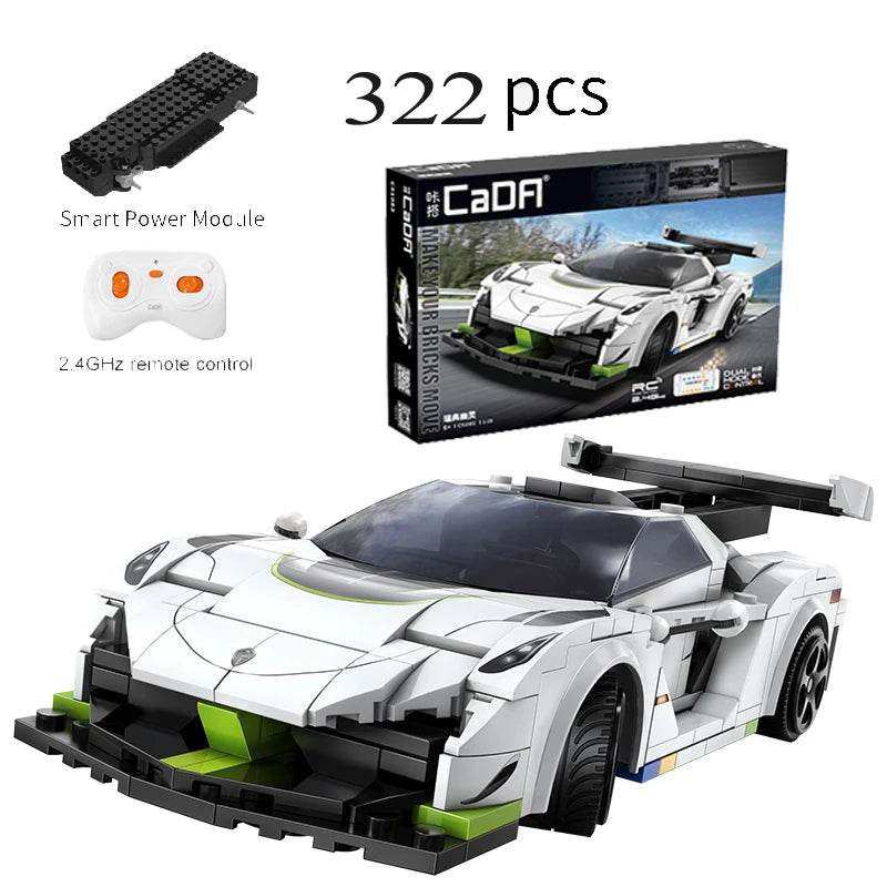 Cada APP Programming Remote Control Swedish Ghost Sports Car Bricks - ToylandEU