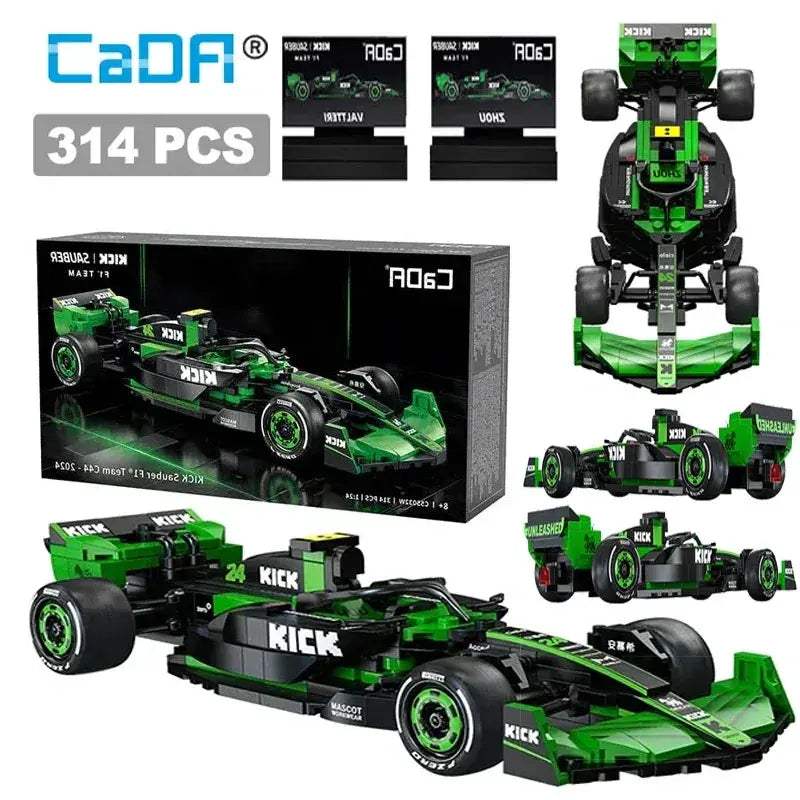 Cada KICK Sauber F1 Racing Car Lego Compatible Building Blocks - ToylandEU