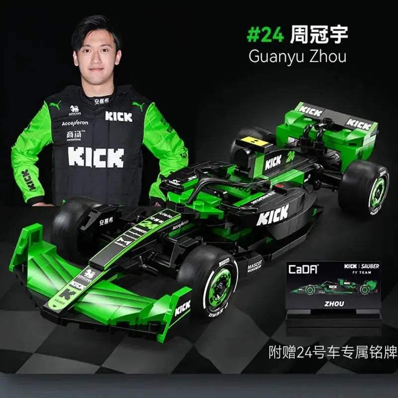 Cada KICK Sauber F1 Racing Car Lego Compatible Building Blocks - ToylandEU