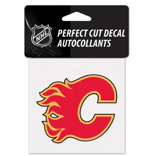 Calgary Flames 4x4 Decal Perfect Cut Color Outdoor Vinyl - ToylandEU