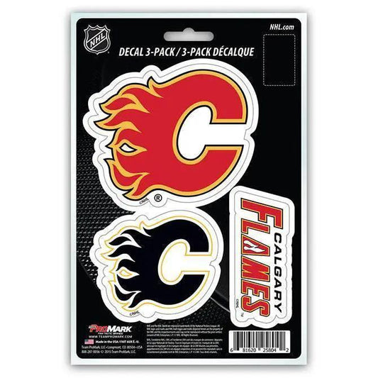  Calgary Flames Die Cut Decal 3 Pack Team Vinyl UV Resistant -  ToylandEU™