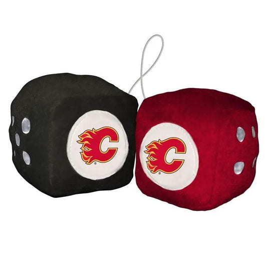  Calgary Flames Fuzzy Dice Plush Hangable 3 Inch Display -  ToylandEU™