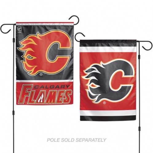 Calgary Flames Garden Flag Two Sided 12x18 Special Order - ToylandEU