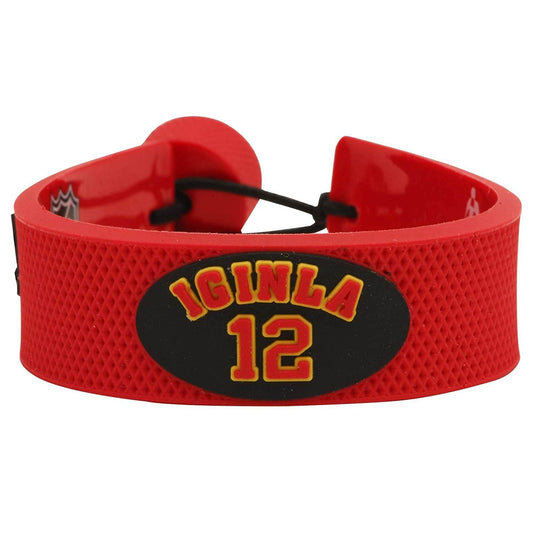 Calgary Flames Leather Bracelet Jerome Iginla Jersey Design - ToylandEU