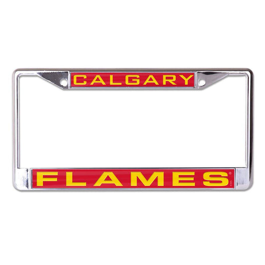 Calgary Flames License Plate Frame Inlaid Special Order - ToylandEU
