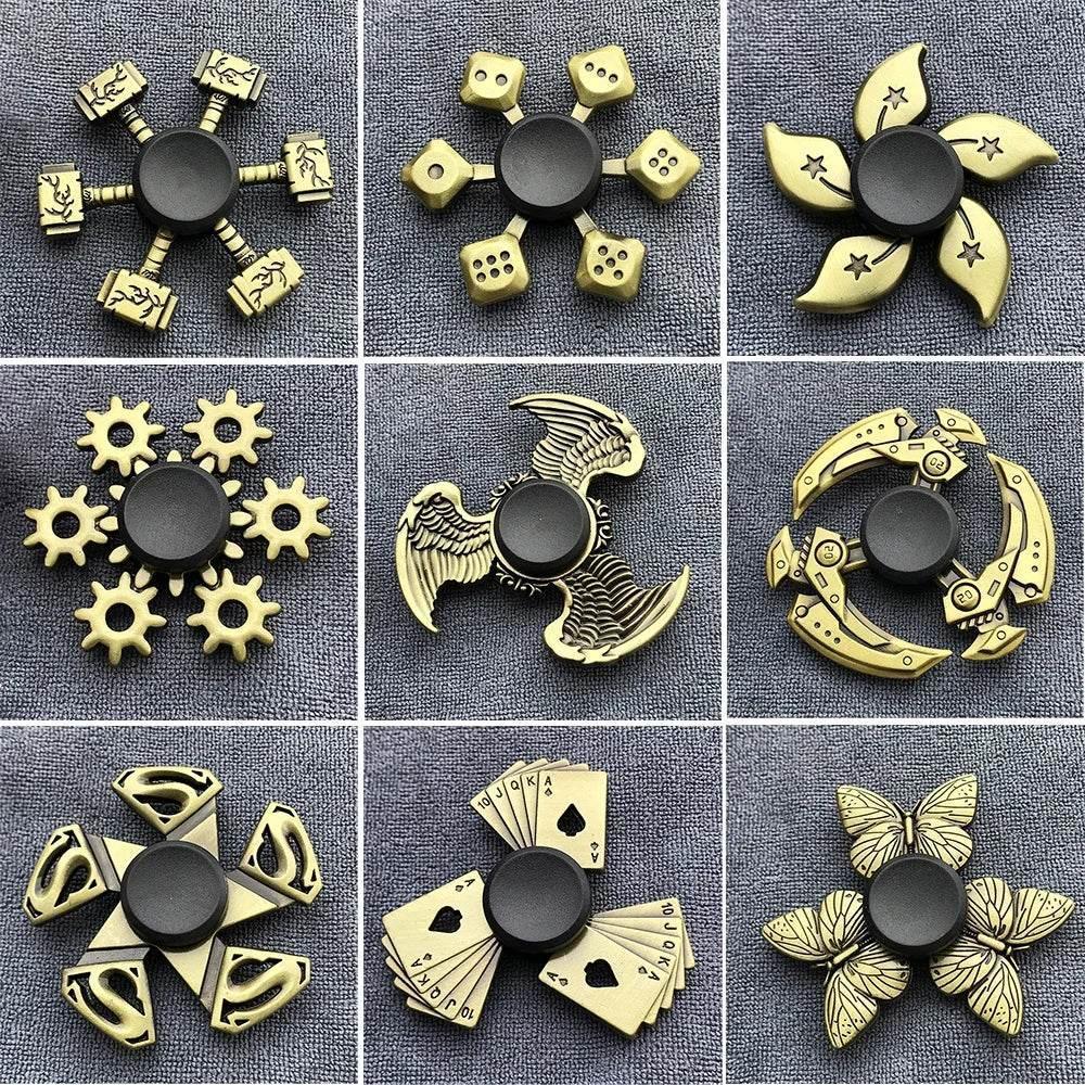  Calming Fidget Spinner 6cm Bronze Alloy Toyland EU -  ToylandEU™