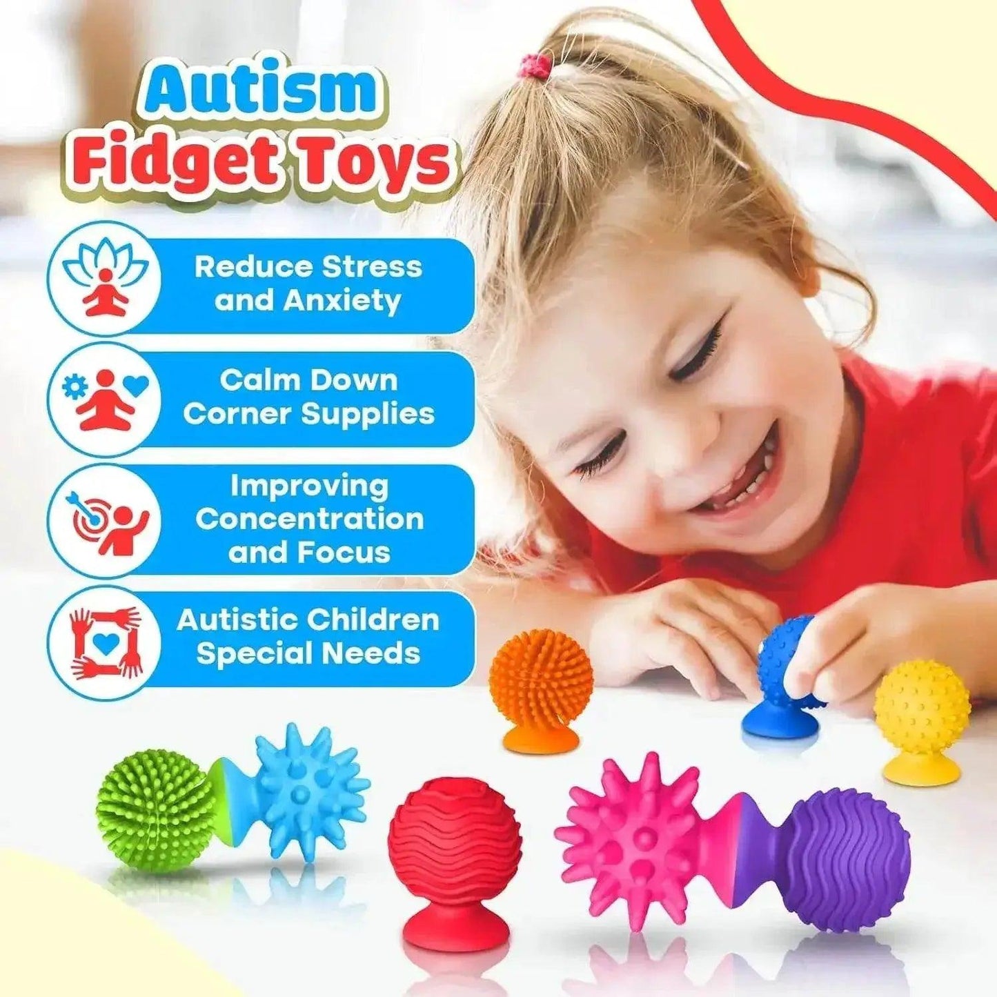  Calming Fidget Toys 8Piece Textured Cups Toyland EU -  ToylandEU™
