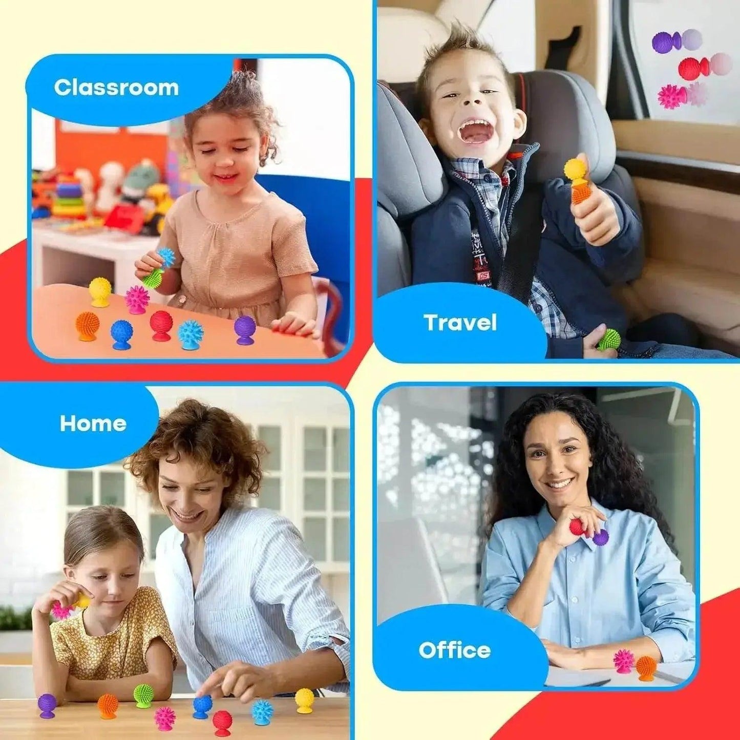  Calming Fidget Toys 8Piece Textured Cups Toyland EU -  ToylandEU™