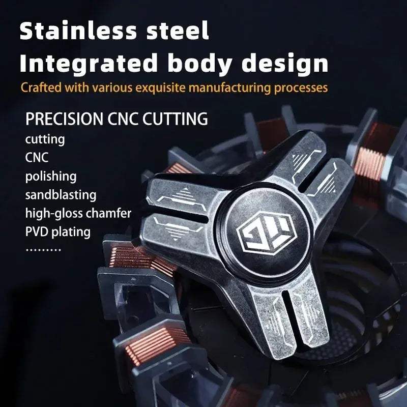  Calming Hand Spinner ThreeSided Steel Toyland EU -  ToylandEU™