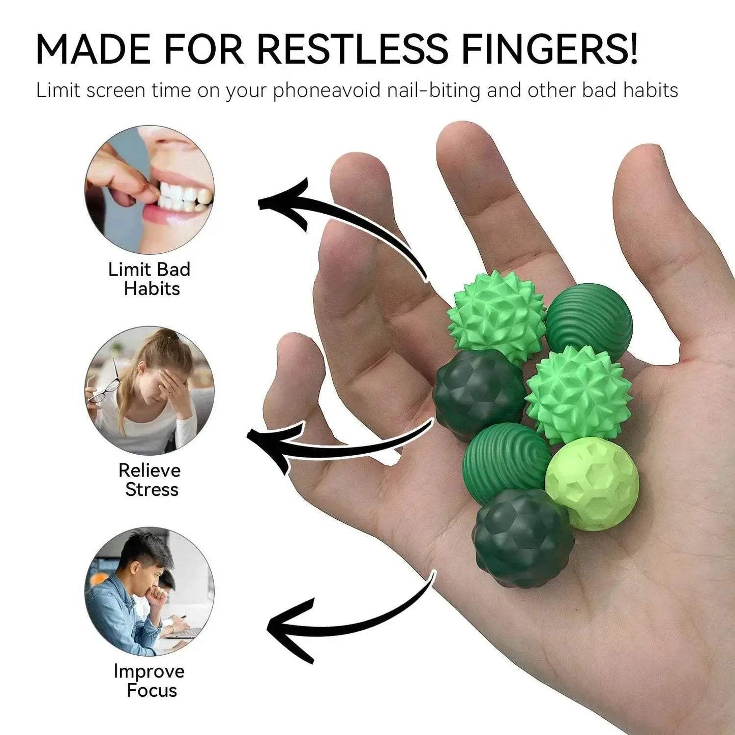  Calming Magnetic Stress Balls Fidget Toy Toyland EU -  ToylandEU™