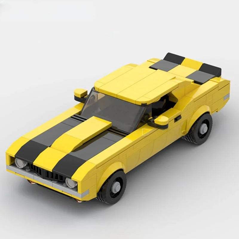 Camaro Z28 Classic Muscle Custom Lego Cars Minifigures Building Block Toys - Minifigure Toys