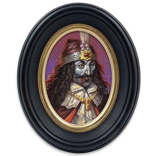 Cameo Portrait Monster Art Vlad Tepes Dracula Hand Painted Frames - ToylandEU