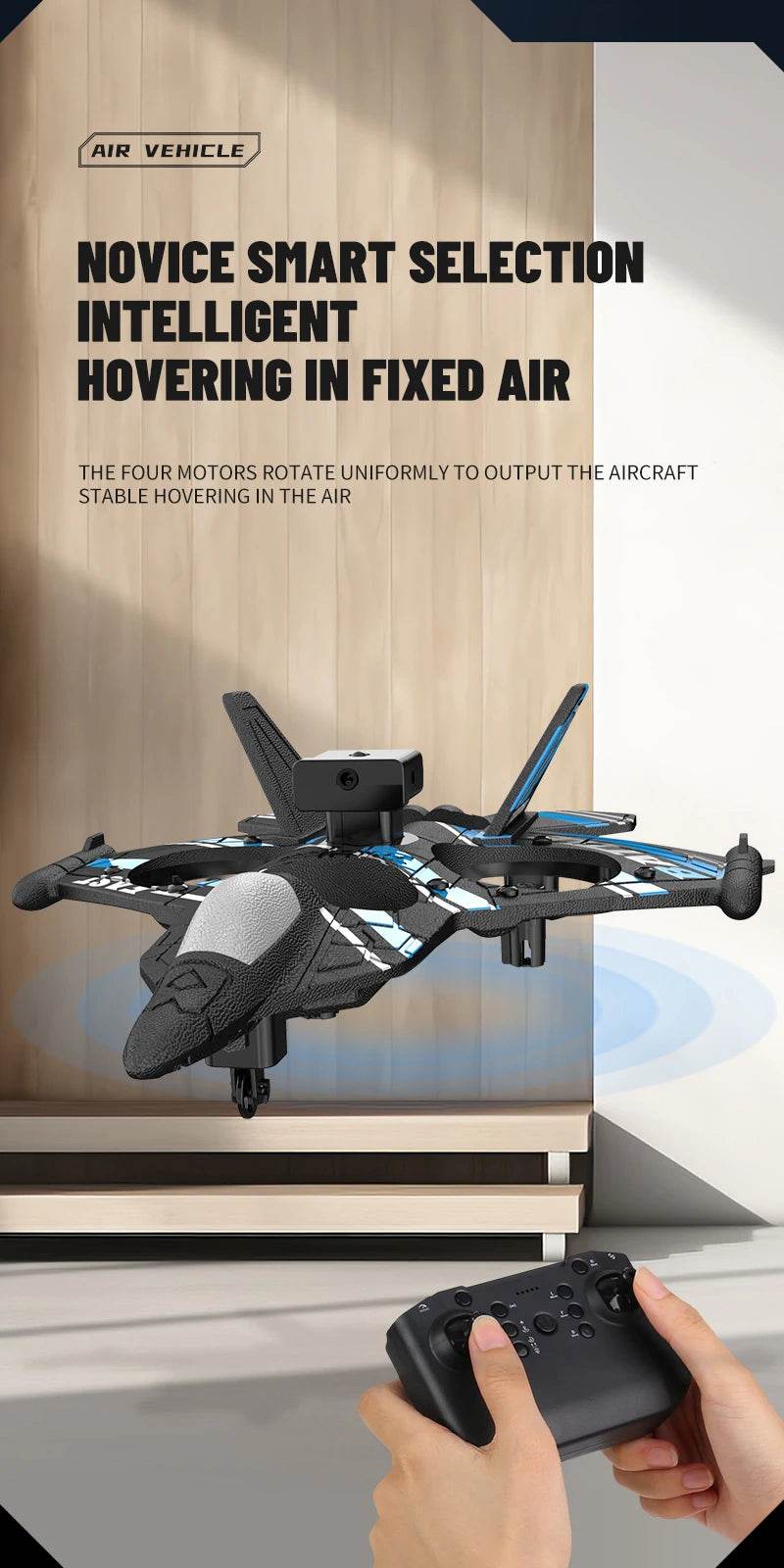 Camera RC Aircraft Obstacle Avoidance Fighter Foam Plane - ToylandEU