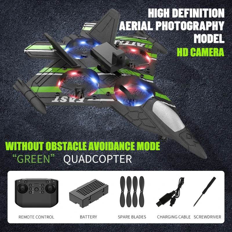 Camera RC Aircraft Obstacle Avoidance Fighter Foam Plane - ToylandEU