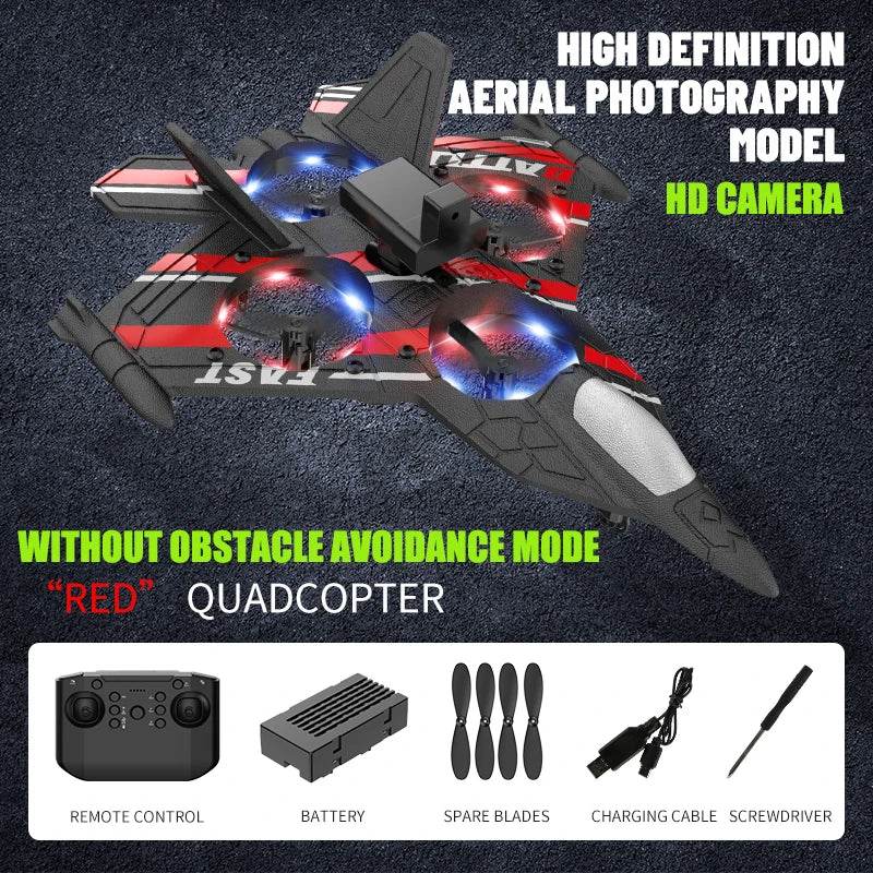 Camera RC Aircraft Obstacle Avoidance Fighter Foam Plane - ToylandEU