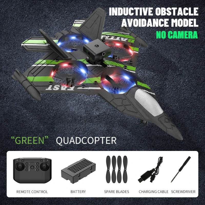 Camera RC Aircraft Obstacle Avoidance Fighter Foam Plane - ToylandEU