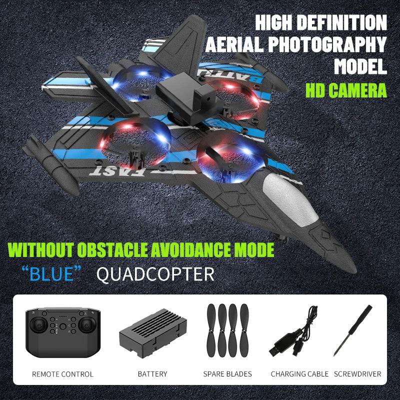 Camera RC Aircraft Obstacle Avoidance Fighter Foam Plane - ToylandEU