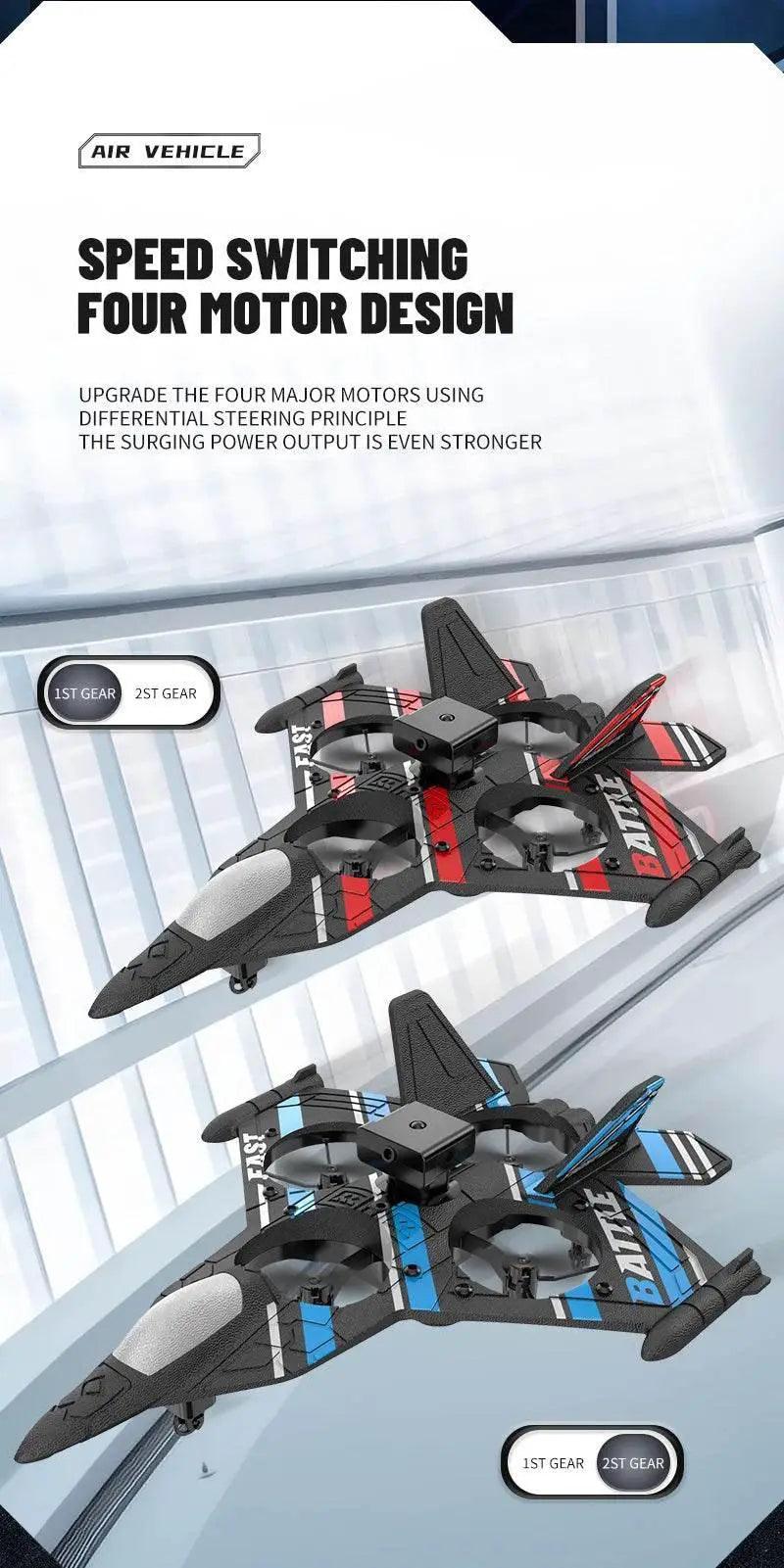  Camera RC Aircraft Obstacle Avoidance Fighter Toy Gift -  ToylandEU™