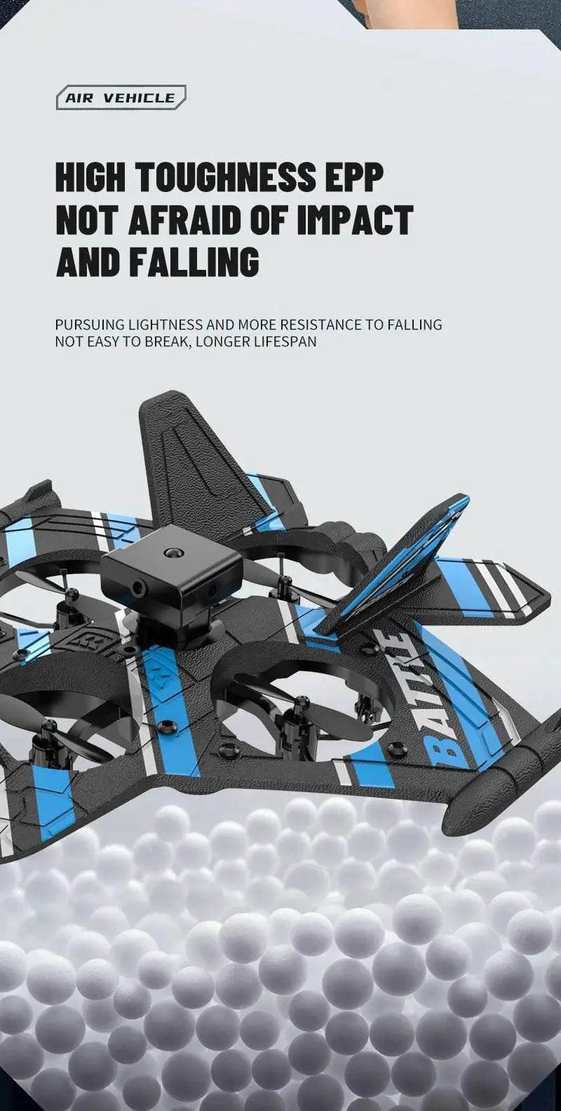  Camera RC Aircraft Obstacle Avoidance Fighter Toy Gift -  ToylandEU™