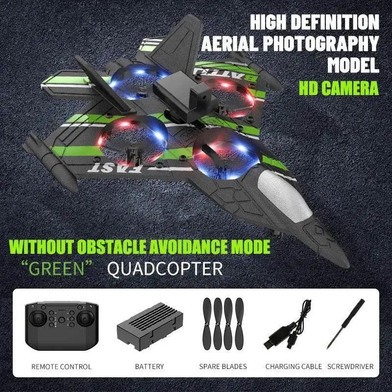  Camera RC Aircraft Obstacle Avoidance Fighter Toy Gift -  ToylandEU™