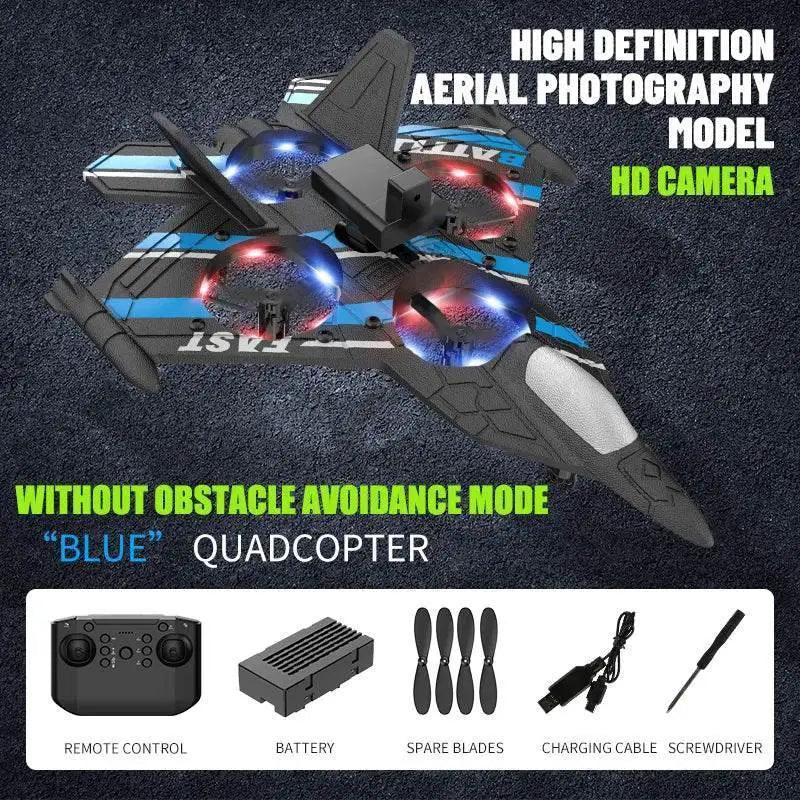  Camera RC Aircraft Obstacle Avoidance Fighter Toy Gift -  ToylandEU™