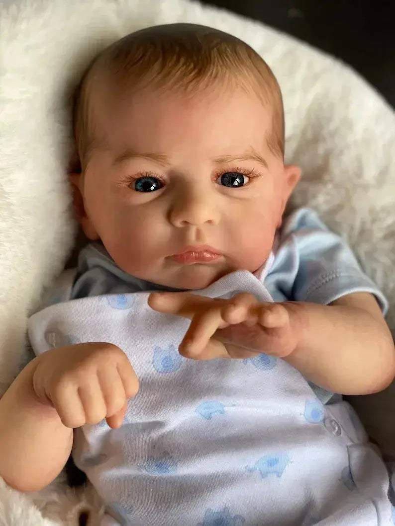 Cameron Reborn Doll 18 Inch Lifelike Baby With Painted Hair - ToylandEU