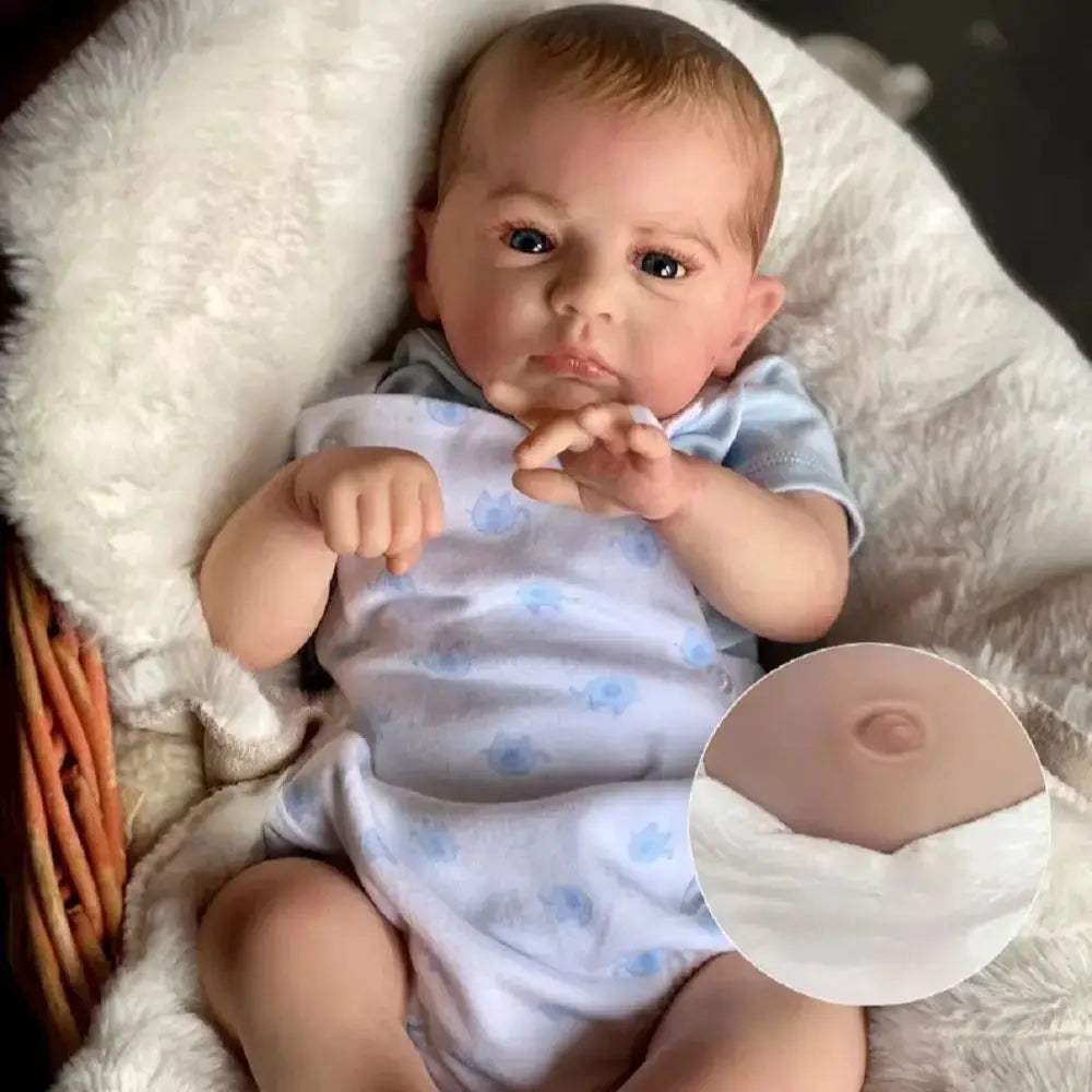 Cameron Reborn Doll 18 Inch Lifelike Baby With Painted Hair - ToylandEU